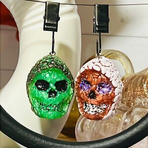 Set of 2 Halloween Skull Car Freshies